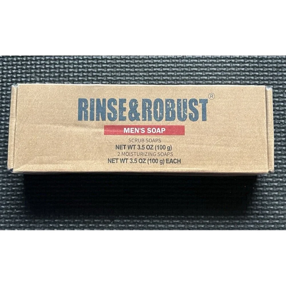 Rinse & Robust Mens Bar Soap Bath 3.5 Ounce (Pack of 3)